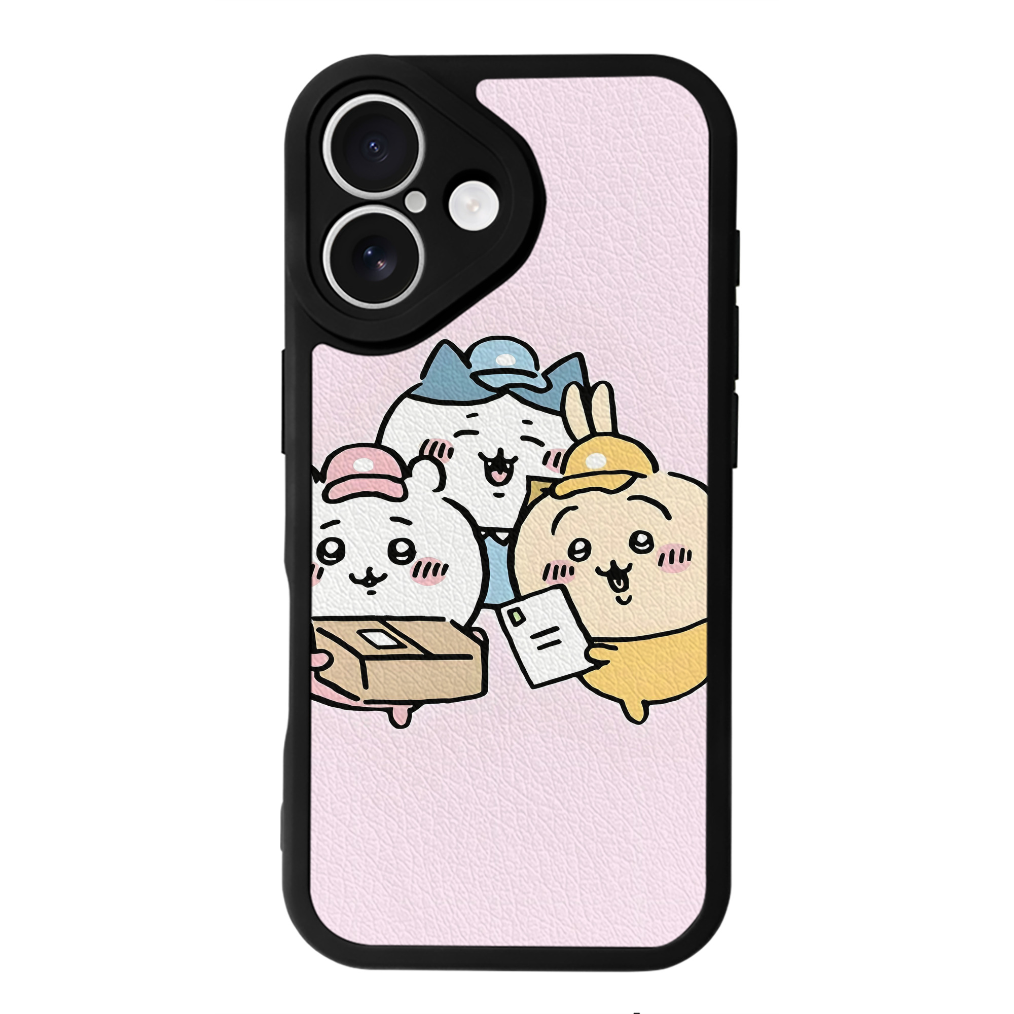 （画像用） ちいかわ Chii-kawa 【iPhone 16シリーズ対応】シリコンスマホケース（レザー調） 材質：シリコン